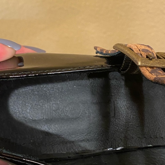 GIROTTI Block Heel, Red Soles Pointed Toe size 39 - patent leather - Picture 7 of 11